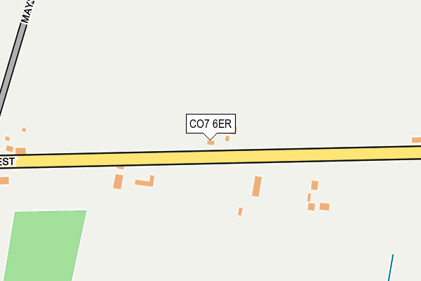 CO7 6ER map - OS OpenMap – Local (Ordnance Survey)