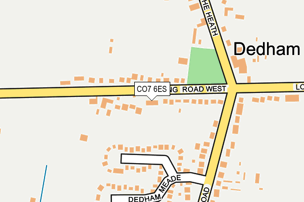 CO7 6ES map - OS OpenMap – Local (Ordnance Survey)