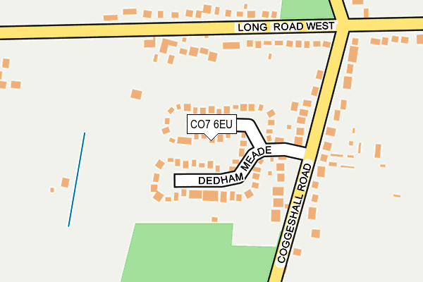 CO7 6EU map - OS OpenMap – Local (Ordnance Survey)