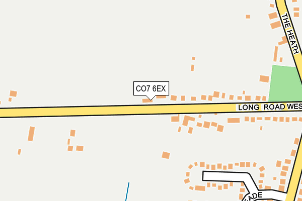 CO7 6EX map - OS OpenMap – Local (Ordnance Survey)