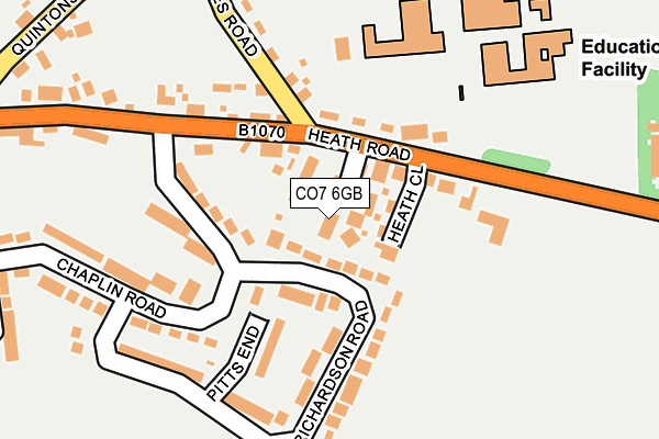 CO7 6GB map - OS OpenMap – Local (Ordnance Survey)