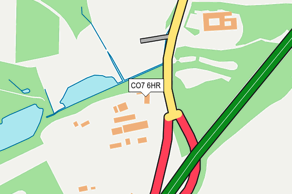 CO7 6HR map - OS OpenMap – Local (Ordnance Survey)