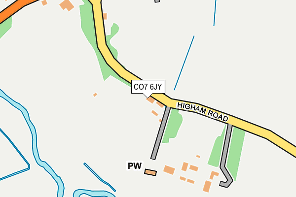 CO7 6JY map - OS OpenMap – Local (Ordnance Survey)