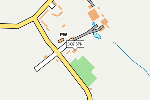 CO7 6PN map - OS OpenMap – Local (Ordnance Survey)