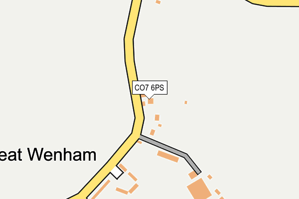 CO7 6PS map - OS OpenMap – Local (Ordnance Survey)