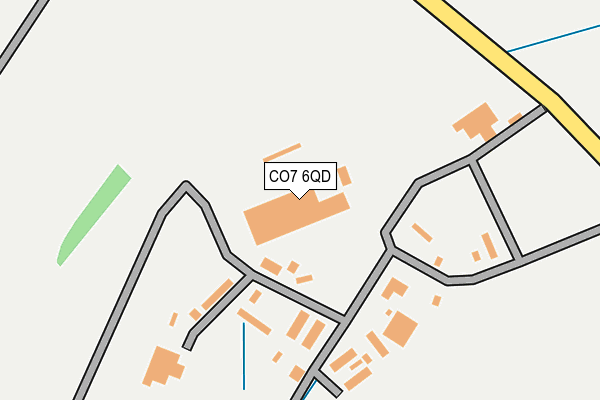 CO7 6QD map - OS OpenMap – Local (Ordnance Survey)