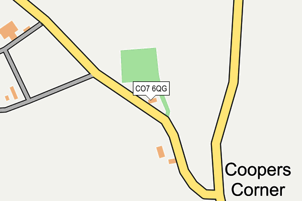 CO7 6QG map - OS OpenMap – Local (Ordnance Survey)