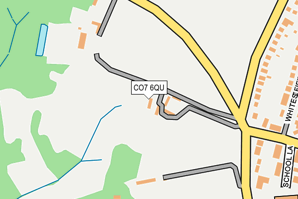 CO7 6QU map - OS OpenMap – Local (Ordnance Survey)