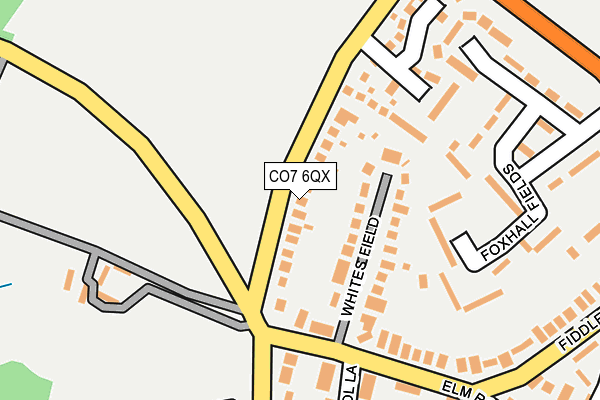 CO7 6QX map - OS OpenMap – Local (Ordnance Survey)