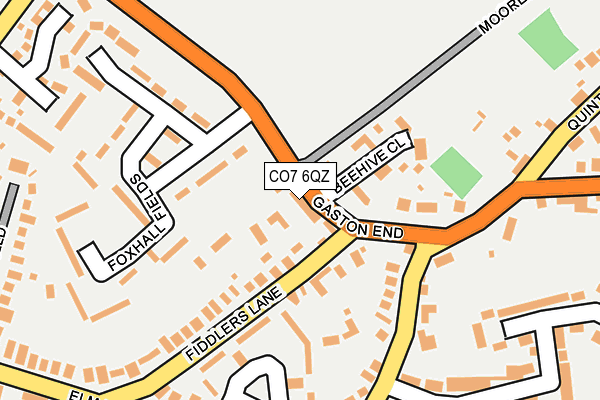 CO7 6QZ map - OS OpenMap – Local (Ordnance Survey)