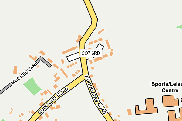 CO7 6RD map - OS OpenMap – Local (Ordnance Survey)