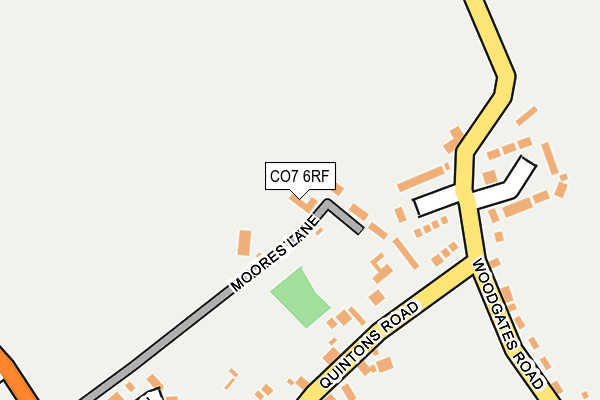 CO7 6RF map - OS OpenMap – Local (Ordnance Survey)