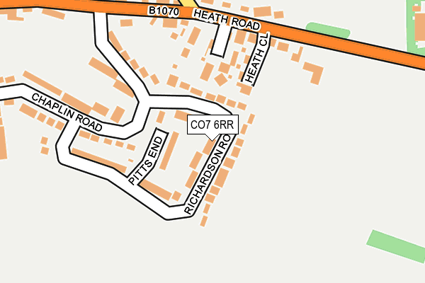 CO7 6RR map - OS OpenMap – Local (Ordnance Survey)