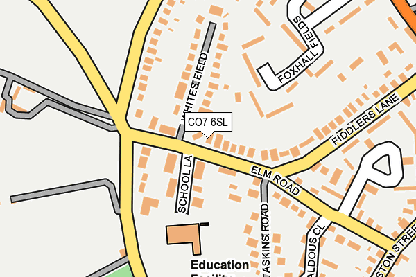 CO7 6SL map - OS OpenMap – Local (Ordnance Survey)