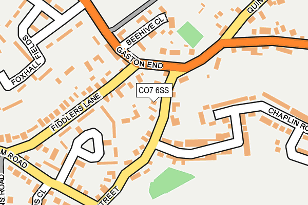 CO7 6SS map - OS OpenMap – Local (Ordnance Survey)