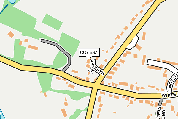 CO7 6SZ map - OS OpenMap – Local (Ordnance Survey)