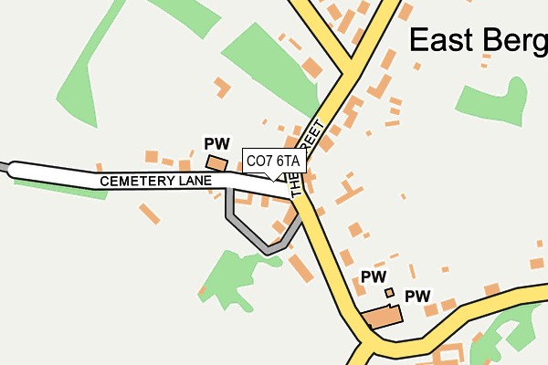 CO7 6TA map - OS OpenMap – Local (Ordnance Survey)