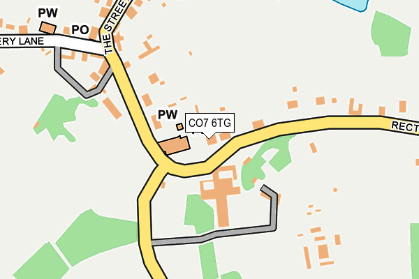 CO7 6TG map - OS OpenMap – Local (Ordnance Survey)