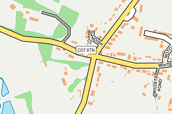 CO7 6TN map - OS OpenMap – Local (Ordnance Survey)