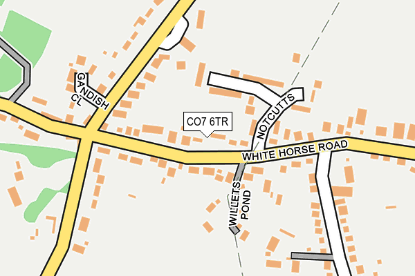 CO7 6TR map - OS OpenMap – Local (Ordnance Survey)