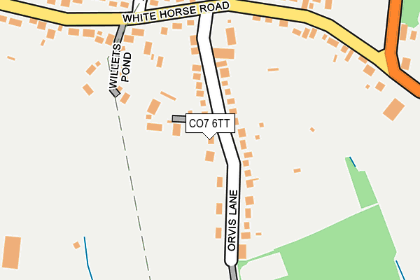 CO7 6TT map - OS OpenMap – Local (Ordnance Survey)