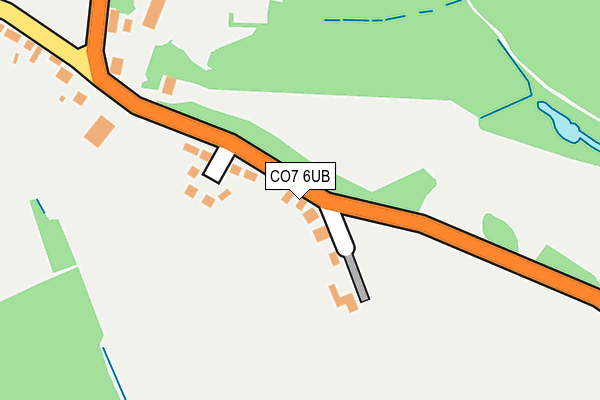 CO7 6UB map - OS OpenMap – Local (Ordnance Survey)