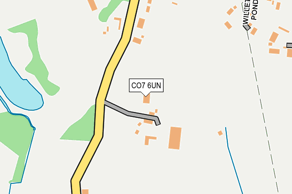CO7 6UN map - OS OpenMap – Local (Ordnance Survey)