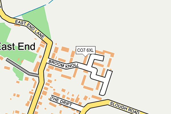 CO7 6XL map - OS OpenMap – Local (Ordnance Survey)