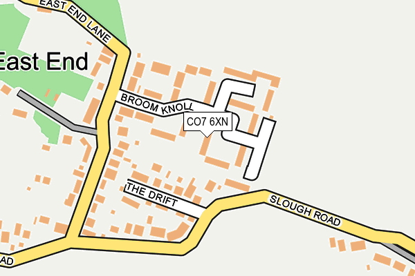 CO7 6XN map - OS OpenMap – Local (Ordnance Survey)