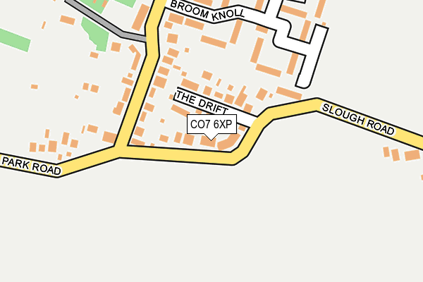 CO7 6XP map - OS OpenMap – Local (Ordnance Survey)