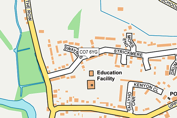 CO7 6YG map - OS OpenMap – Local (Ordnance Survey)