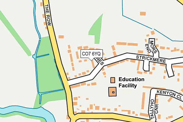 CO7 6YQ map - OS OpenMap – Local (Ordnance Survey)