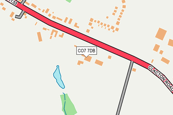 CO7 7DB map - OS OpenMap – Local (Ordnance Survey)