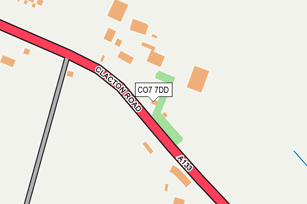 CO7 7DD map - OS OpenMap – Local (Ordnance Survey)