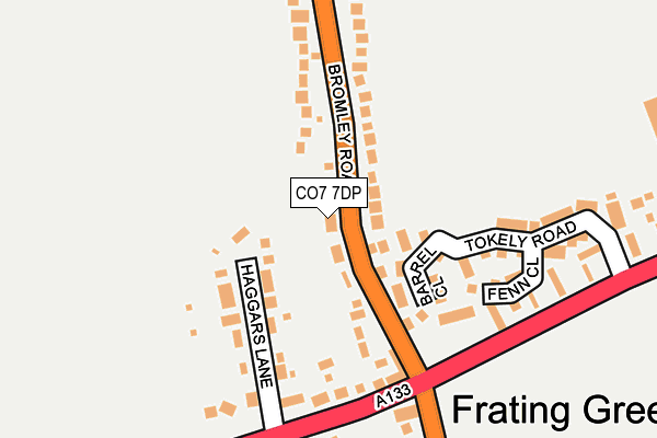 CO7 7DP map - OS OpenMap – Local (Ordnance Survey)