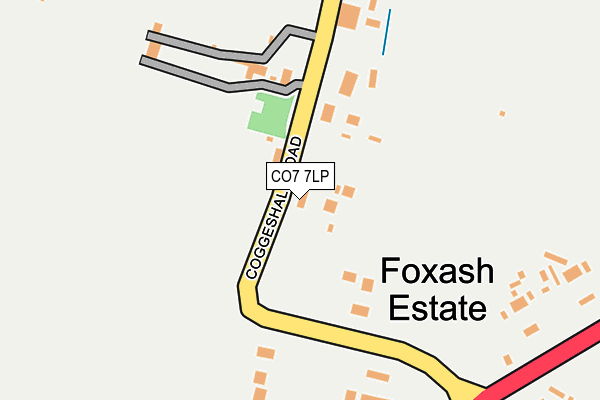 CO7 7LP map - OS OpenMap – Local (Ordnance Survey)