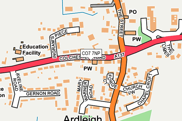 Map of AEH FOODS LTD at local scale