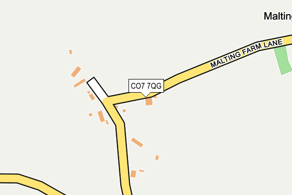 CO7 7QG map - OS OpenMap – Local (Ordnance Survey)
