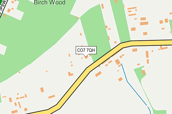 CO7 7QH map - OS OpenMap – Local (Ordnance Survey)