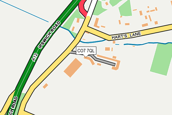 CO7 7QL map - OS OpenMap – Local (Ordnance Survey)
