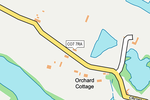 CO7 7RA map - OS OpenMap – Local (Ordnance Survey)