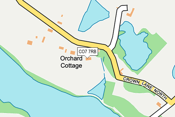 CO7 7RB map - OS OpenMap – Local (Ordnance Survey)
