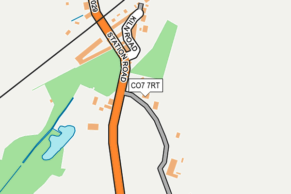 CO7 7RT map - OS OpenMap – Local (Ordnance Survey)