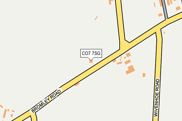 CO7 7SG map - OS OpenMap – Local (Ordnance Survey)