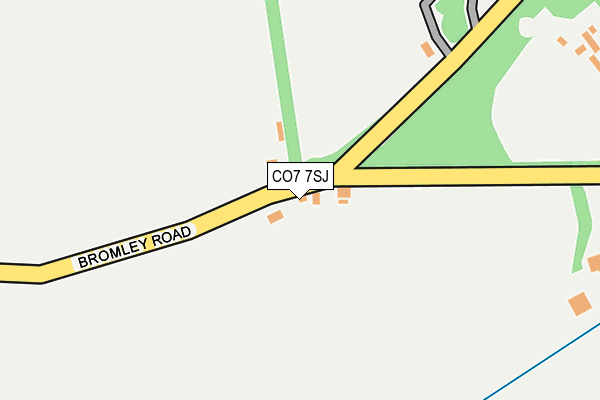 CO7 7SJ map - OS OpenMap – Local (Ordnance Survey)