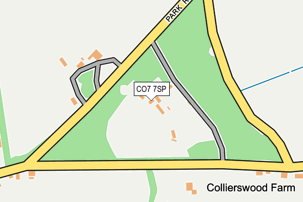 CO7 7SP map - OS OpenMap – Local (Ordnance Survey)