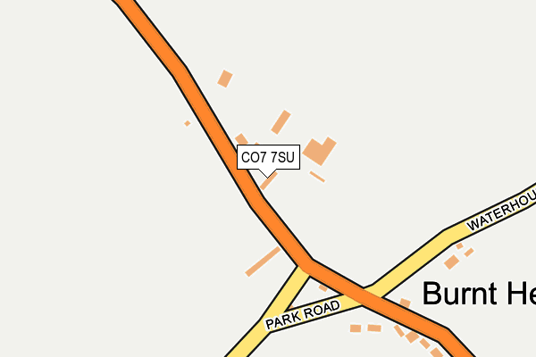 CO7 7SU map - OS OpenMap – Local (Ordnance Survey)