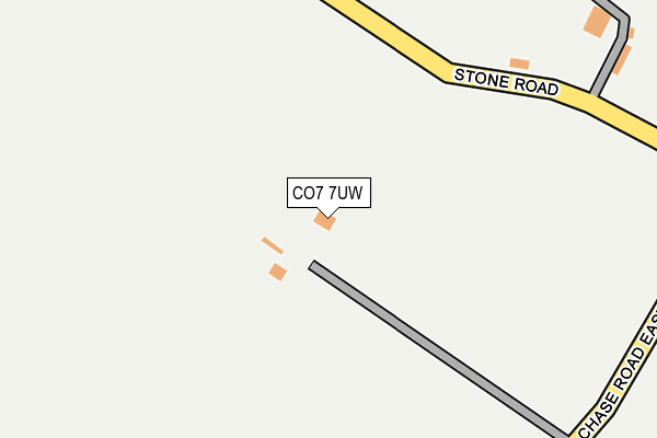 CO7 7UW map - OS OpenMap – Local (Ordnance Survey)
