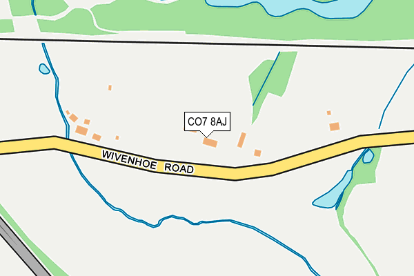 CO7 8AJ map - OS OpenMap – Local (Ordnance Survey)