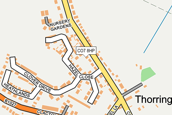 CO7 8HP map - OS OpenMap – Local (Ordnance Survey)